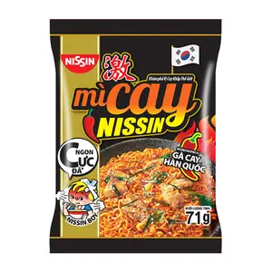 Mì Cay, Mì Xào Hương Vị Gà Cay Hàn Quốc, Instant Fried Noodles, Spicy Chicken (71g) - NISSIN