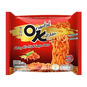 Mì Trộn Vị Tom Yum Chua Cay, Oriental Kitchen, Instant Noodles, Shrimp Stir Fried Tomyum Sauce (85g) - MAMA