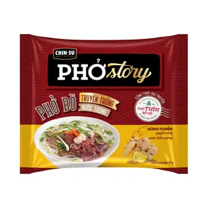 Phở Bò Truyền Thống Nước Trong, Phở Story, Instant Rice Noodles, Beef Flavour (80g) - CHIN-SU FOODS