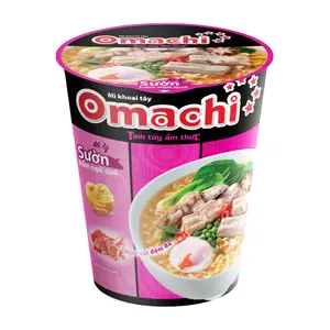 Mì Khoai Tây Mì Ly Sườn Hầm Ngũ Quả, Potato Noodle Cup, Braised Pork Rip Flavor (70g) - OMACHI