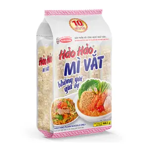 Mì Vắt Không Gói Gia Vị, Hảo Hảo, Instant Plain Noodles Only, 10 Gói (665g) - ACECOOK