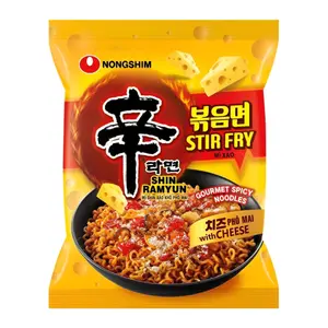 Mì Xào Phô Mai Cay, Shin Ramyun, Stir Fry Spicy Instant Noodles with Cheese (136g) - NONGSHIM
