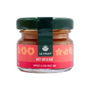 Mứt Mơ & Khế, Apricot & Star Fruit Jam (30g) - LE FRUIT