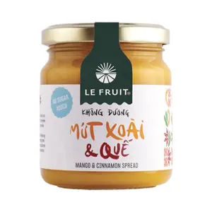 Mứt Xoài & Quế, Mango & Cinnamon Spread, No Sugar Added (225g) - LE FRUIT