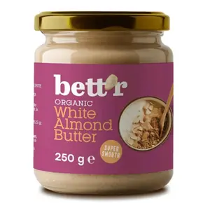 Bơ Hạnh Nhân Trắng Đã Bóc Vỏ Hữu Cơ, Organic White Almond Butter (250g) - BETT'R
