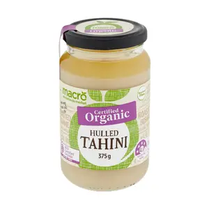 Bơ Hạt Vừng Lột Vỏ Hữu Cơ, Certified Organic Hulled Tahini (375g) - MACRO