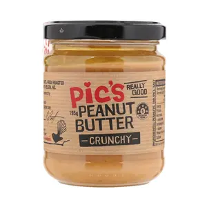 Bơ Đậu Phộng Nghiền Hạt, Peanut Butter, Crunchy (195g) - PIC'S