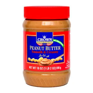 Bơ Đậu Phộng Mịn, Peanut Butter, Smooth & Creamy, 18 oz (510g) - CROWN