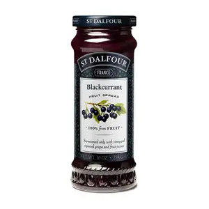 Mứt Lý Chua Đen, Blackcurrant Fruit Spread, 100% from Fruit, 10 oz (284g) - ST DALFOUR