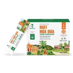 Mật Hoa Dừa Cô Đặc Hữu Cơ, Organic Coconut Flower Nectar, 12 Gói (180g) - SOKFARM