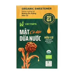 Mật Dừa Nước Cô Đặc Hữu Cơ, Organic Sweetener, Nipa Palm Syrup, 10 Gói (150g) - VIETNIPA