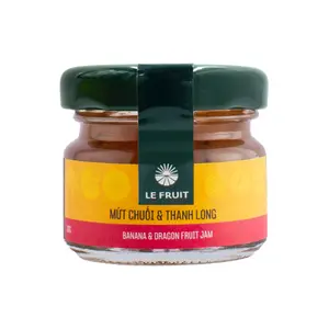 Mứt Chuối & Thanh Long, Banana & Dragon Fruit Jam (30g) - LE FRUIT