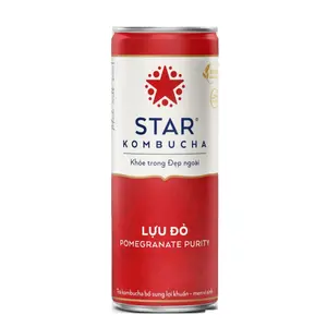 Trà Lên Men Vị Lựu Đỏ, Pomegranate Purity (250ml) - STAR KOMBUCHA