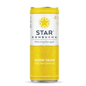 Trà Lên Men Vị Gừng Vàng, Golden Ginger (250ml) - STAR KOMBUCHA