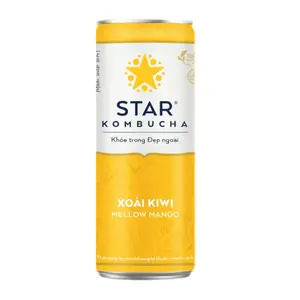 Trà Lên Men Vị Xoài Kiwi, Mellow Mango (250ml) - STAR KOMBUCHA