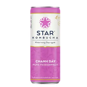 Trà Lên Men Vị Chanh Dây, Pure Passion Fruit (250ml) - STAR KOMBUCHA