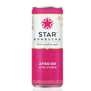 Trà Lên Men Vị Atiso Đỏ, Atiso Ginger (250ml) - STAR KOMBUCHA