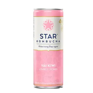 Trà Lên Men Vị Vải Kiwi, Lovely Lychee (250ml) - STAR KOMBUCHA