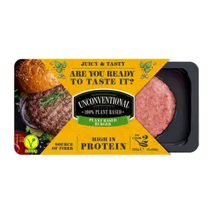 Thịt Burger Chay, Plant Based Burger, 2 Miếng (220g) - UNCONVENTIONAL TASTE