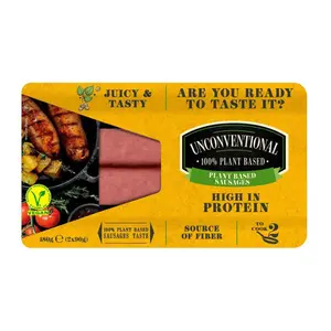 Xúc Xích Chay, Plant Based Sausages, 2 Cây (180g) - UNCONVENTIONAL TASTE