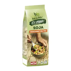 Thịt Chay Đậu Nành Lát Hữu Cơ, Soja Geschnetzeltes (150g) - BIO-ZENTRALE