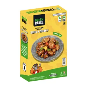 Thịt Gà Chay Viên, Plant-Based Chick`n Chunks (200g) - GREEN REBEL