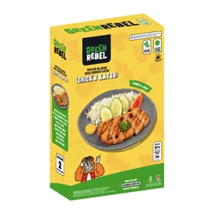 Thịt Gà Katsu Chay, Plant-Based Chick`n Katsu (220g) - GREEN REBEL