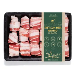 Thịt Lợn Đen Iberico Tây Ban Nha, Ba Rọi Cuộn, Iberico Rolled Belly (300g) - THE WORLD'S BEST
