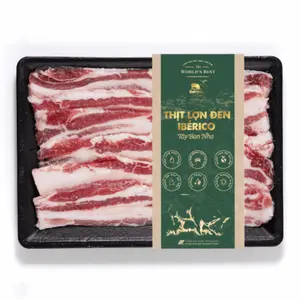 Thịt Lợn Đen Iberico Tây Ban Nha, Thịt Bụng Ba Rọi Cắt Mỡ, Iberico Defatted Belly (300g) - THE WORLD'S BEST