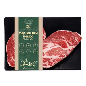 Thịt Lợn Đen Iberico Tây Ban Nha, Thịt Nạc Dăm, Iberico Boneless Collar (300g) - THE WORLD'S BEST