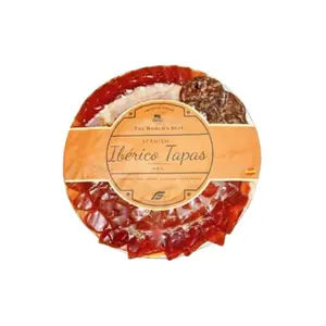 Thịt Heo Muối Iberico 5 Loại, Spanish Ibérico Tapas, Mix 5, Jamon Cebo - Lomo - Chorizo - Salchichon - Jamon Serrano (100g) - THE WORLD'S BEST