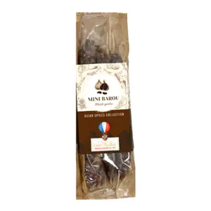 Xúc Xích Vị Tỏi Đen, Mini Barou, Black Garlic Artisanal Sausage (90g) - LEON CHAILLOT