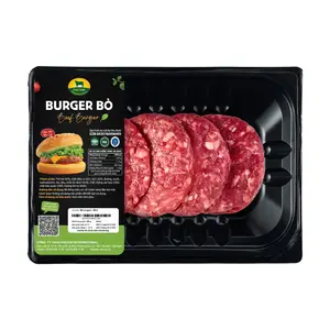 Hamburger Bò, Beef Patty, 4 Miếng (250g) - PACOW INTERNATIONAL