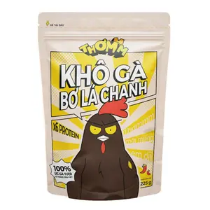 Khô Gà Bơ Lá Chanh, Chicken Jerky, Lime Leaves & Butter (225g) - THOMMM