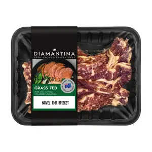 Thịt Đùi Trước Bò, Premium Australian Beef Grass Fed, Navel End Brisket (500g) - DIAMANTINA