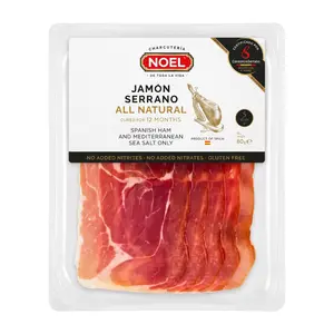 Thịt Lợn Muối, Jamon Serrano All Natural, Cured for 12 Months (80g) - NOEL