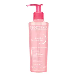 Gel Rửa Mặt Tạo Bọt Cho Da Nhạy Cảm, Sensibio Gel Moussant, Soothing Micellar Cleansing Foaming Gel, 6.7 fl oz (200ml) - BIODERMA