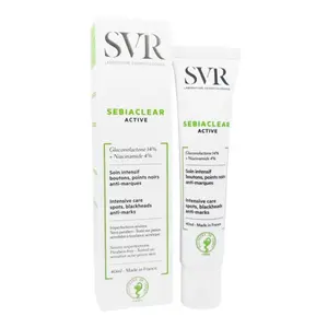 Kem Làm Giảm Mụn & Ngừa Thâm, Sebiaclear Active, Intensive Care, Spots, Blackheads, Anti-Marks (40ml) - SVR