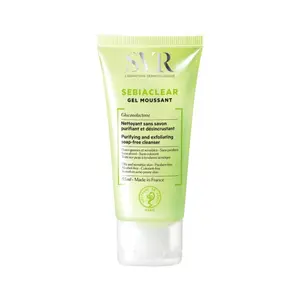 Sữa Rửa Mặt Cho Da Dầu Nhạy Cảm, Sebiaclear, Gel Moussant, Purifying & Exfoliating Soap-Free Cleanser (55ml) - SVR