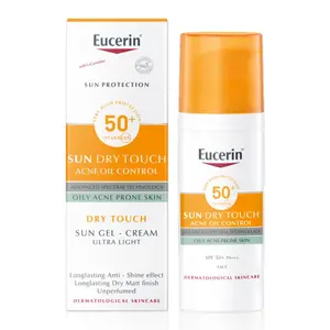 Kem Chống Nắng Cho Da Dầu & Mụn, Sun Dry Touch, Oily Acne Prone Skin, SPF 50+ (50ml) - EUCERIN