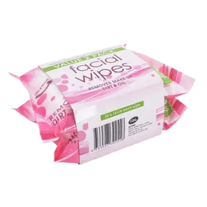 Khăn Lau Mặt, Facial Wipes, 2 Gói, 50 Tờ (20 x 15cm) - UNCLE BILLS