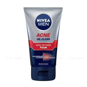 Sữa Rửa Mặt Nam Giúp Giảm Mụn, Men, Acne Oil Clear, Acne Defense Foam (100g) - NIVEA