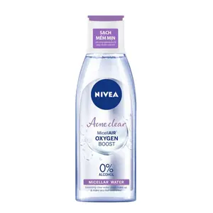 Nước Tẩy Trang Chăm Sóc Da Mụn, Acne Care Micellar Water, 0% Alcohol (200ml) - NIVEA