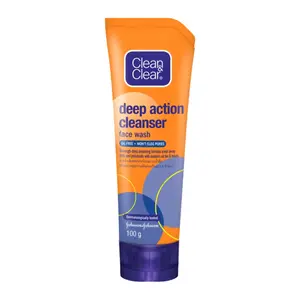 Sữa Rửa Mặt Chống Dầu Nhờn Tác Dụng Sâu, Deep Action Cleanser Face Wash, Oil Free (100g) - CLEAN & CLEAR