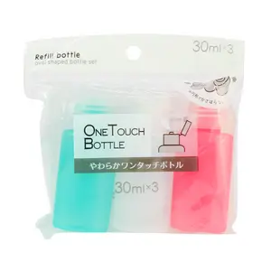 Bộ Chiết Mỹ Phẩm, One Touch Bottle, Refill Bottles, 3 Chai (30ml) - CREA