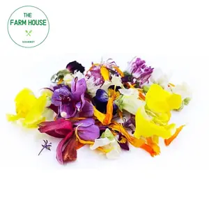 Hoa Lá Trang Trí Tổng Hợp - Mixed Edible Flowers & Garnish Leaves (20g) - THE FARM HOUSE