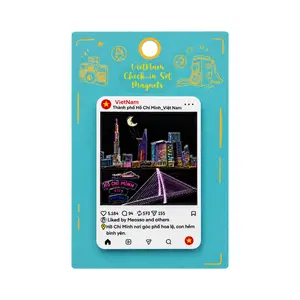 Nam Châm Lưu Niệm Check-In TP.HCM, 3D Printed Magnet 'Instagram Check-In HCMC' - SANNY SOUVENIR