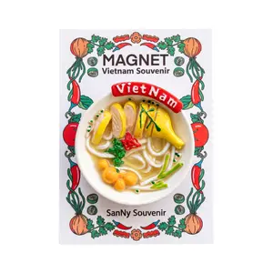 Nam Châm Thủ Công Phở Gà, Handmade Magnet 'Vietnamese Chicken Noodle Soup' - SANNY SOUVENIR