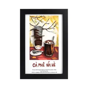 Nam Châm Giấy Xoắn Cà Phê Vỉa Hè, Twisted Paper Magnet 'Sai Gon Sidewalk Coffee' - SANNY SOUVENIR