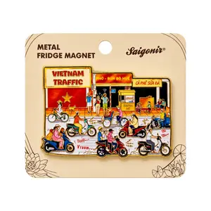 Nam Châm Kim Loại In UV 'Giao Thông', UV Printed Magnet 'Vietnam Traffic' - SANNY SOUVENIR